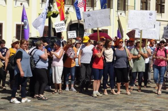Radnička fronta o prosvjedu radnica tekstilne tvrtke Orljava