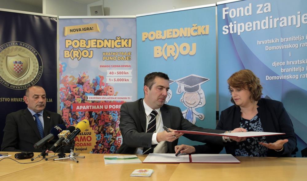 Hrvatska lutrija: Nova igra za potporu stipendiranja djece branitelja