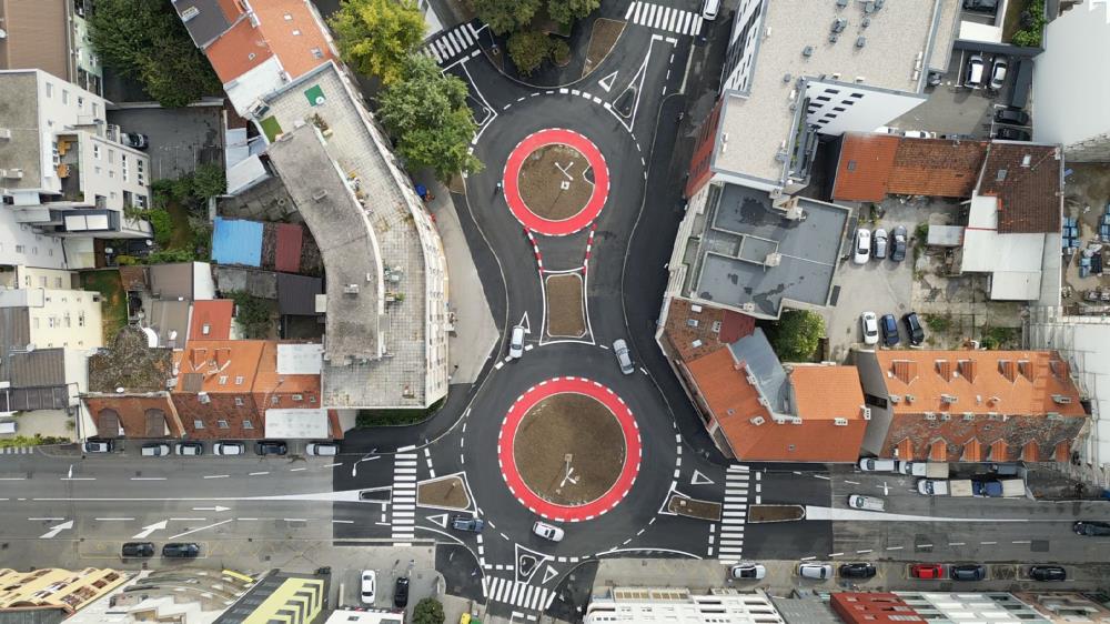 Otvoren novi dvostruki kružni tok na križanju Nove ceste i Kranjčevićeve