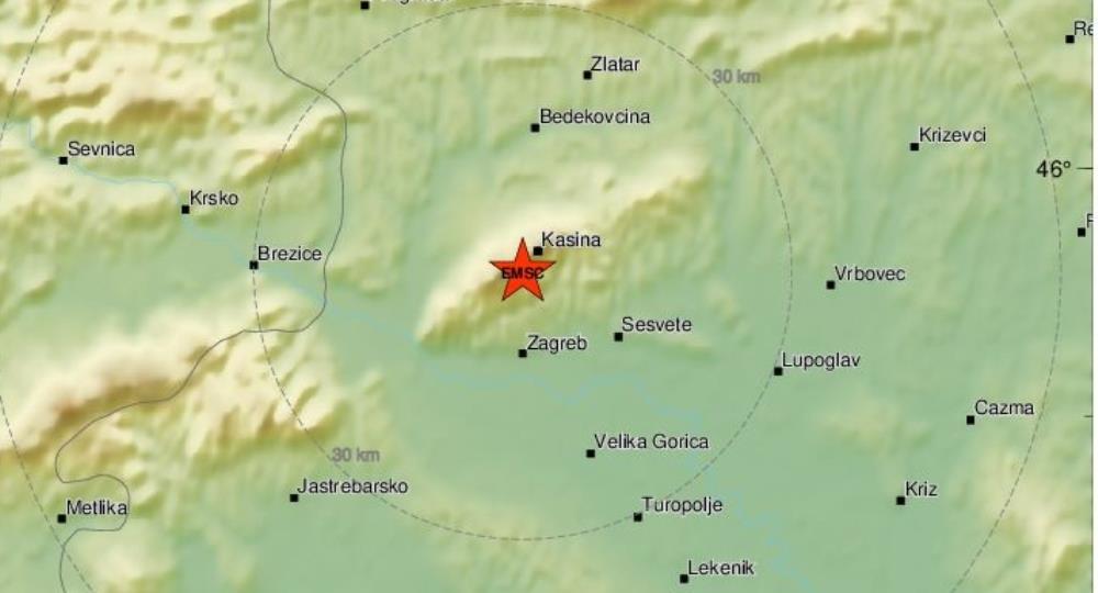 Noćašnji slab potres u Prigorju probudio dio građana