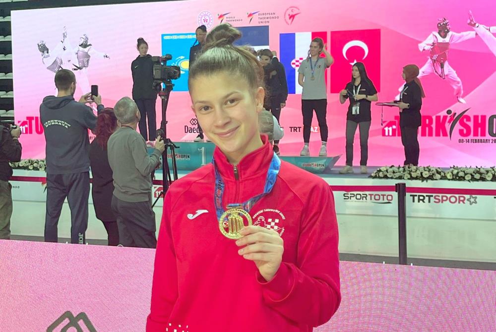 Orionka Ivana Arelić jedina zlatna Hrvatica na taekwondoo Turkish open turniru
