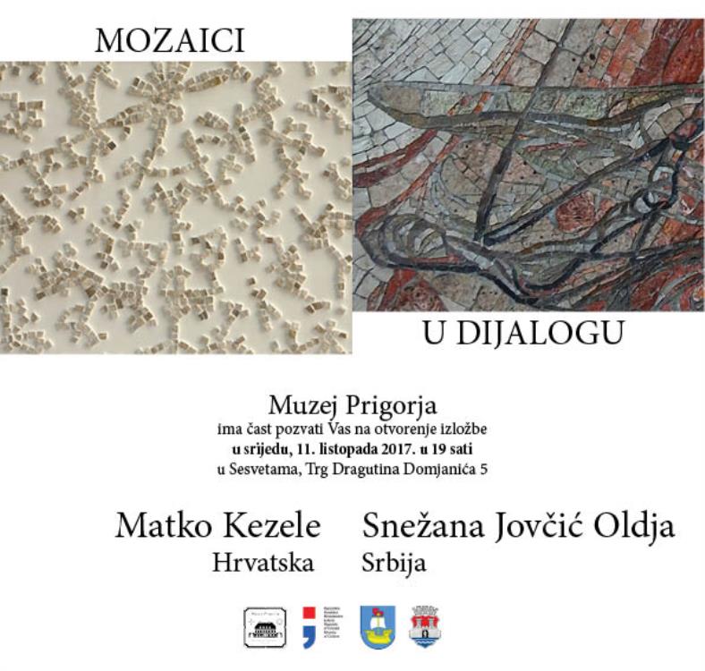 MOZAICI U DIJALOGU, otvorenje izložbe u Muzeju Prigorja