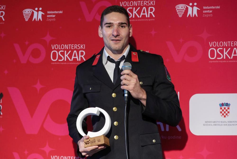 Volonterskog Oskara ove je godine dobio kašinski vatrogasac David Lonjak 