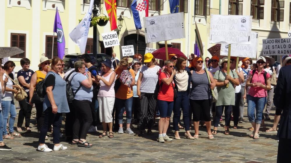 Radnička fronta o prosvjedu radnica tekstilne tvrtke Orljava