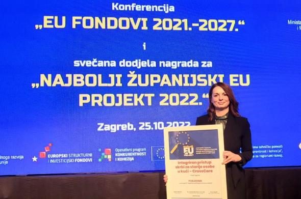Gradu Zagrebu uručena 1. nagrada za „Najbolji županijski EU projekt 2022.“