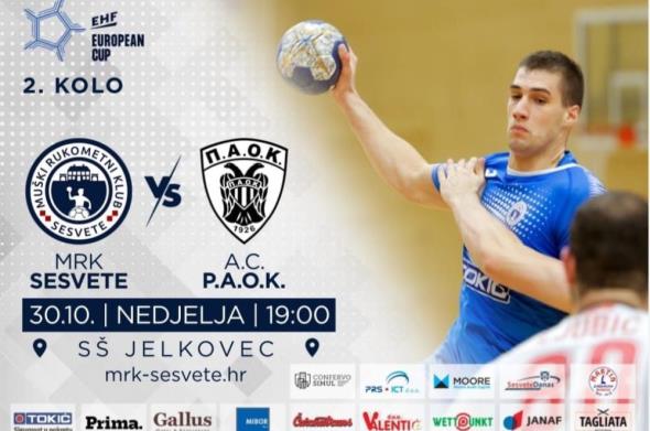 Ove nedjelje utakmica Europskog kupa između Sesveta i grčkog P.A.O.K.-a