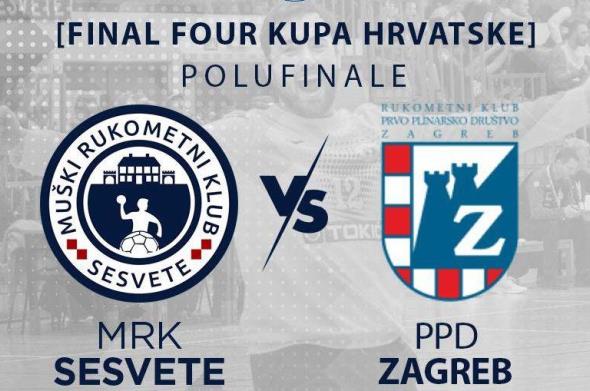 MRK Sesvete - PPD Zagreb večeras u polufinalu Kupa Hrvatske