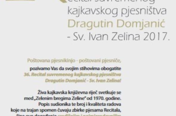 Natječaj 36. Recitala "Dragutin Domjanić"