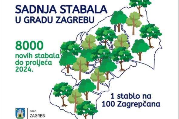 Tomašević najavio  veliko ozelenjivanje Zagreba:  Svake će se godine  posaditi 8.000 novih stabala, 1 na svakih 100 stanovnika