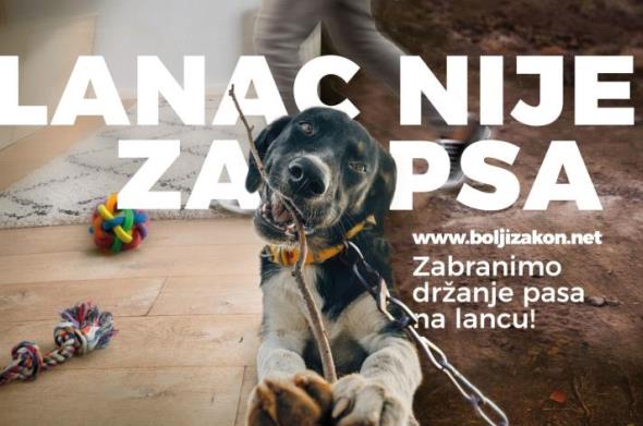 Diljem Hrvatske apel za zabranu lanca - Zakon treba štititi pse od strave života na lancu!