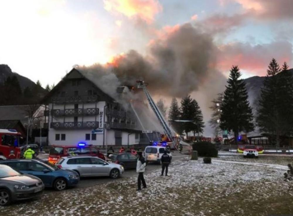 Požar uništio hotel u Bohinju - među gostima i Hrvati