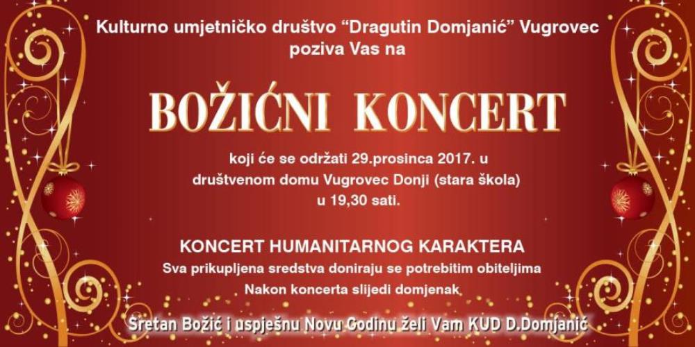 Božićni koncert KUD-a Dragutin Domjanić Vugrovec