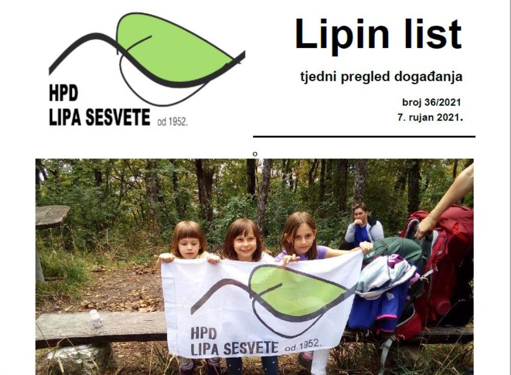 HPD Lipa objavila je najnovije informacije iz svog rada u Lipinom listu