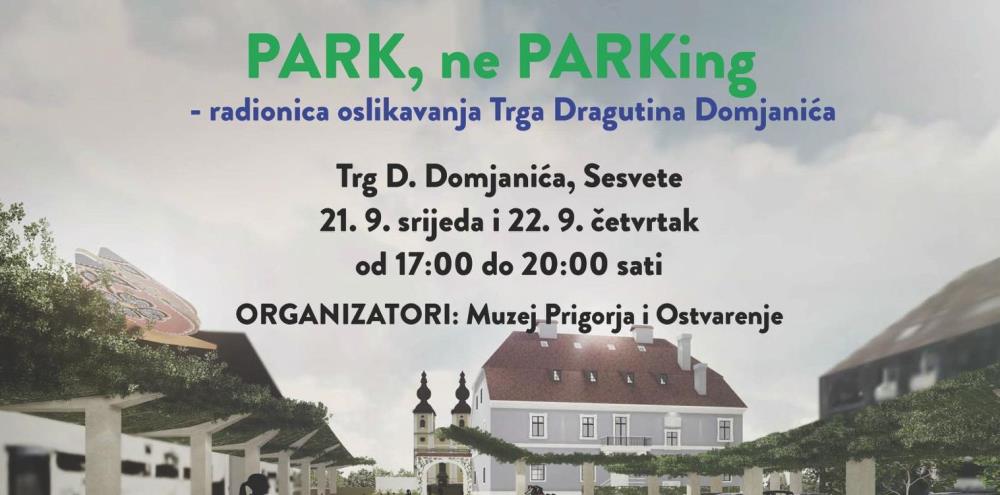 PARK, a ne PARKing, akcija Muzeja Prigorja i Ostvarenja na parkingu ispred "općine"