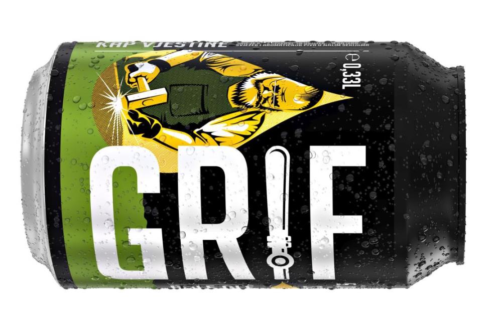 Domaće Pivo Grif  jedno od najboljih na svijetu od sad i u limenci