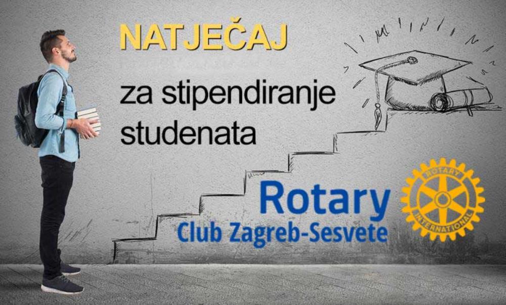 Rotary klub Sesvete i ove godine raspisao natječaj za stipendiranje sesvetskih studenata