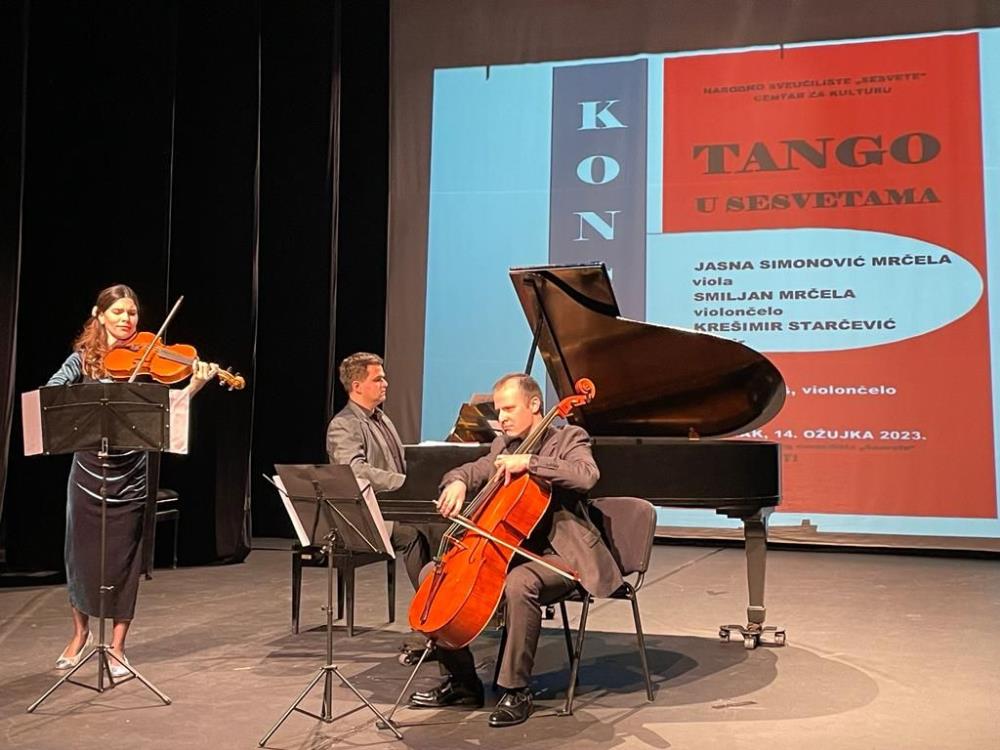 Izvrsni glazbenici klavirskog tria održali sjajan koncert "Tango u Sesvetama"