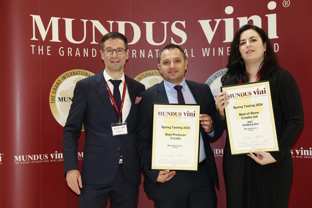  Vina Belje najbolja su hrvatska vinarija na ocjenjivanju Mundus Vini  u Düsseldorfu